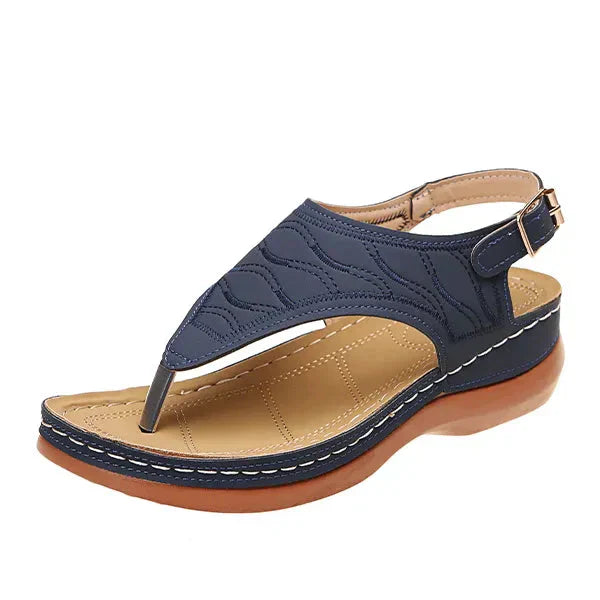Elina | Women's Open Toe Slingback Flat Strap Sandals
