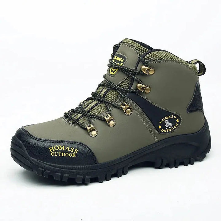 Men's Waterproof Hiking Boots Wide-Fit Supportive Outdoor Shoes