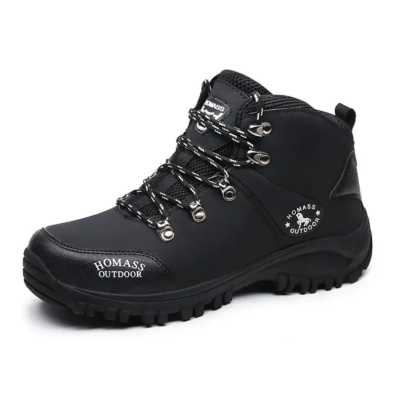 Men's Waterproof Hiking Boots Wide-Fit Supportive Outdoor Shoes