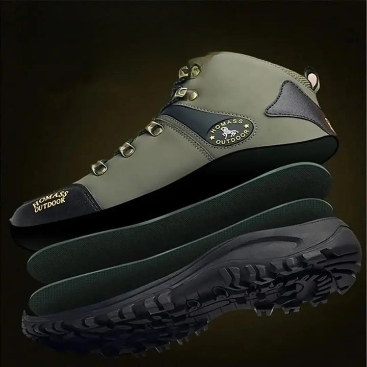 Men's Waterproof Hiking Boots Wide-Fit Supportive Outdoor Shoes