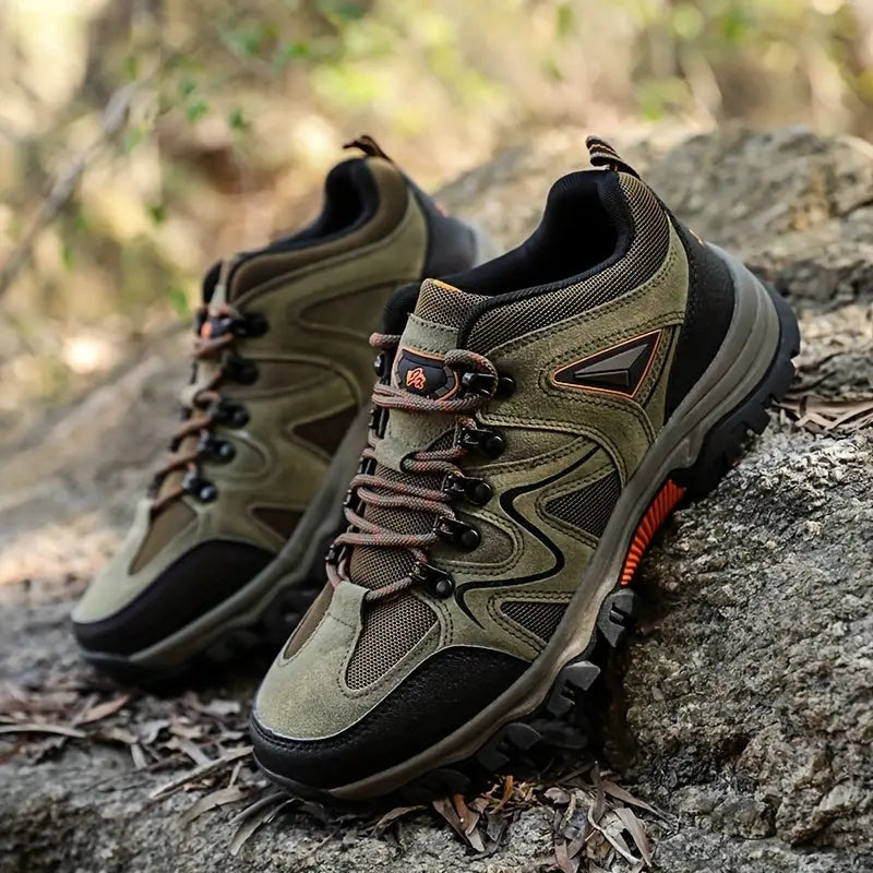 Men's Waterproof Hiking Shoes Wide-Fit Supportive Outdoor Walking