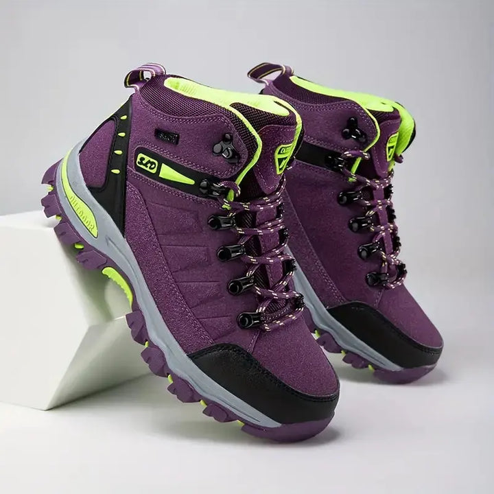 Women's Waterproof Hiking Boots Wide-Fit Supportive Outdoor Shoes