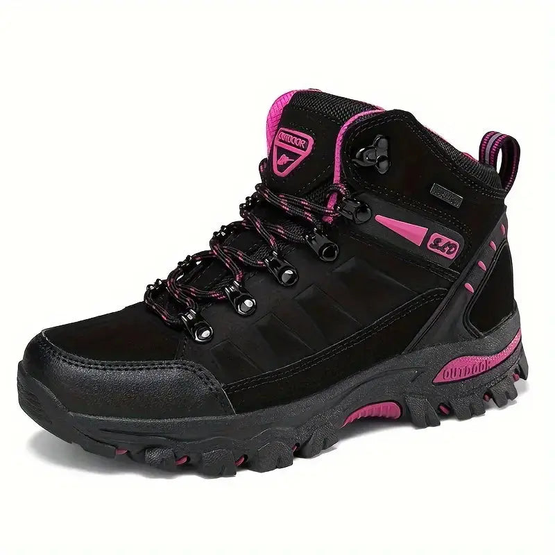 Women's Waterproof Hiking Boots Wide-Fit Supportive Outdoor Shoes