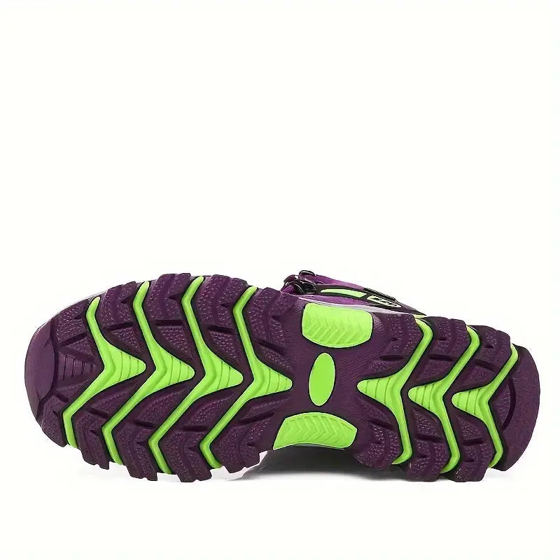 Women's Waterproof Hiking Boots Wide-Fit Supportive Outdoor Shoes