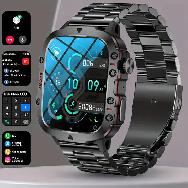 Men's Sports Smartwatch IP68 Weather-Resistant Fitness Tracker Watch