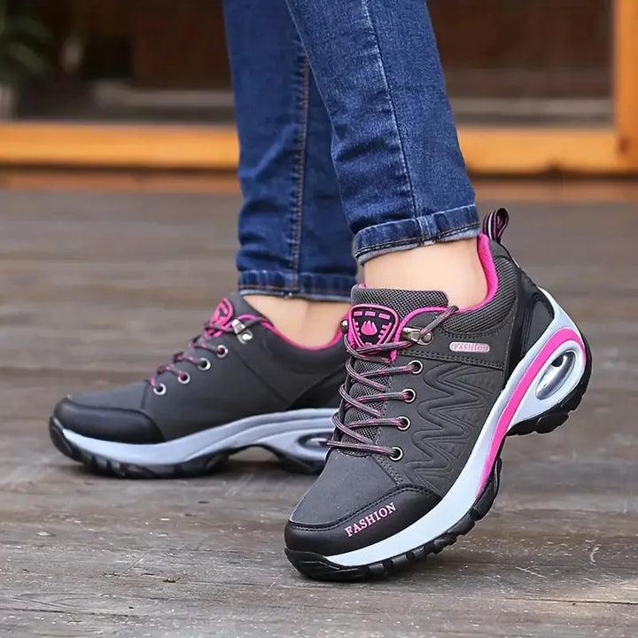 Women's Waterproof Hiking Shoes Wide-Fit Supportive Outdoor Walking
