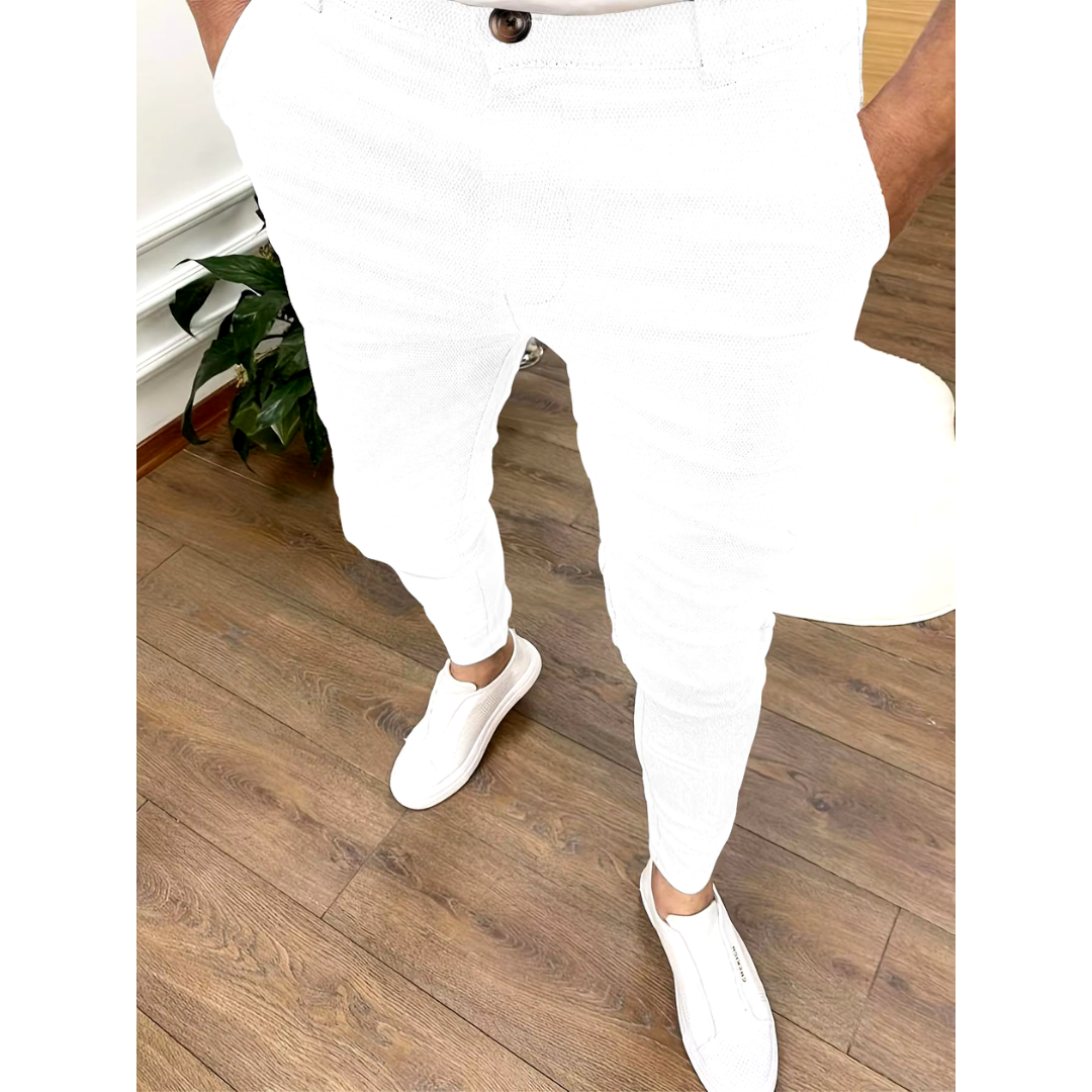 Liam | Men's Slim-Fit Stretch Casual Trousers