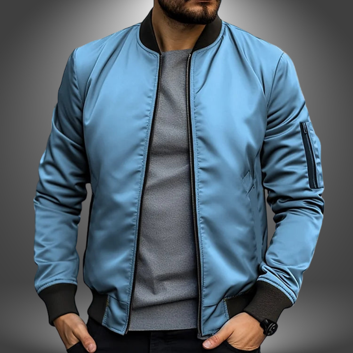 Logan | Men's Classic Wind Resistant Bomber Jacket