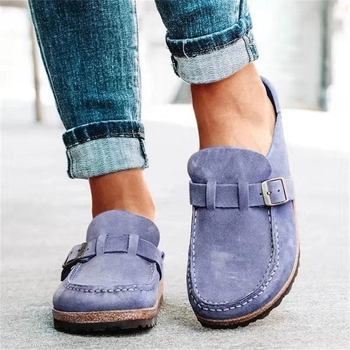 Clara | Women's Supportive Slip-On Buckle Loafers