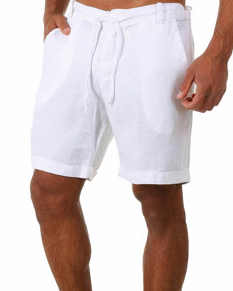 Ilias | Men's Relaxed Linen Drawstring Casual Shorts