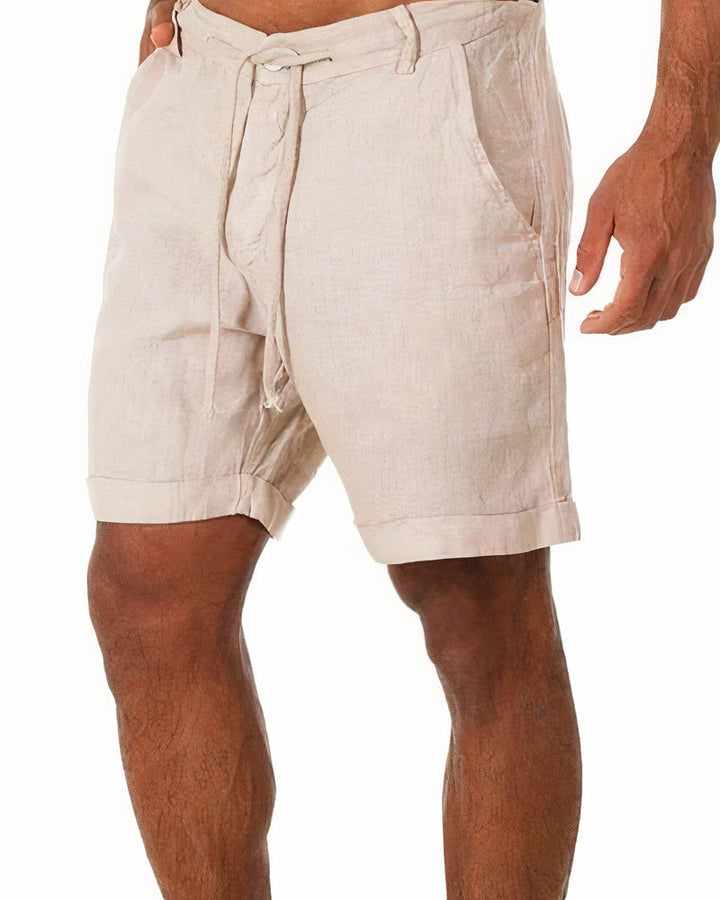 Ilias | Men's Relaxed Linen Drawstring Casual Shorts
