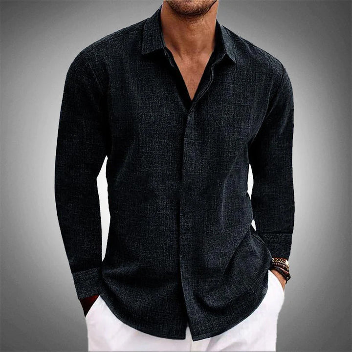 Elio | Men's Lightweight Linen Button-Up Casual Shirt