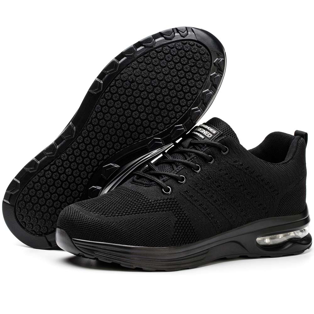 Steel-Toe Safety Shoes for Women – Non-Slip, Breathable Work Footwear with Protective Toe for Industrial Use