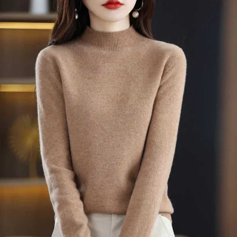 Iris | Women's Soft Cashmere Turtleneck Sweater
