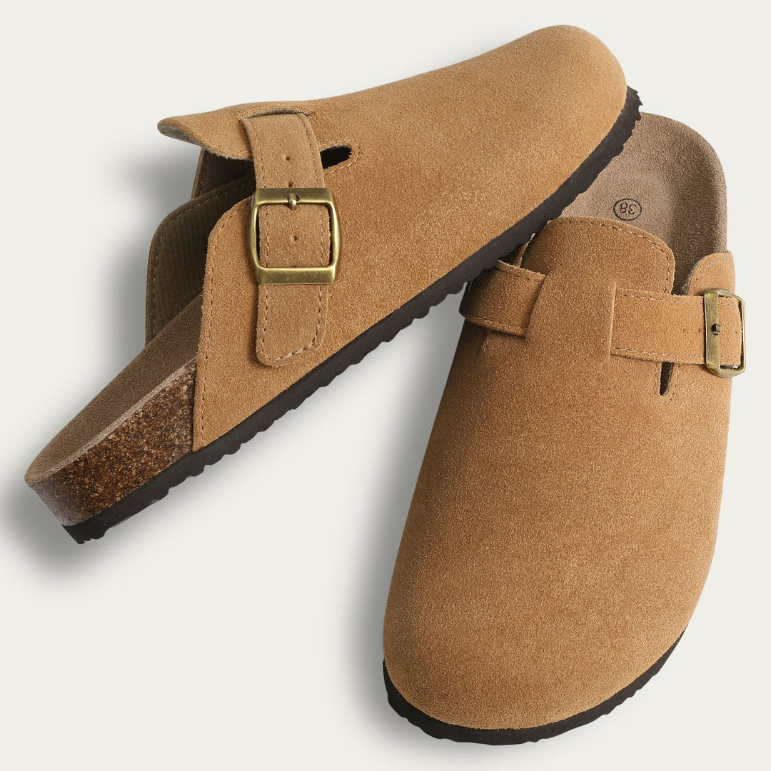 Zarelle | Women's Slip-On Buckle Strap Casual Clogs