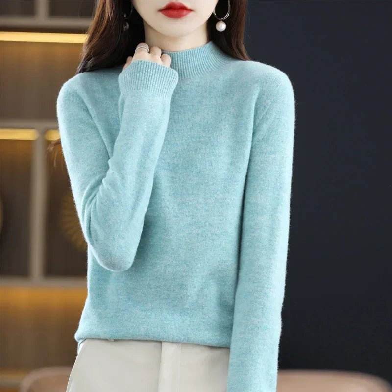 Iris | Women's Soft Cashmere Turtleneck Sweater