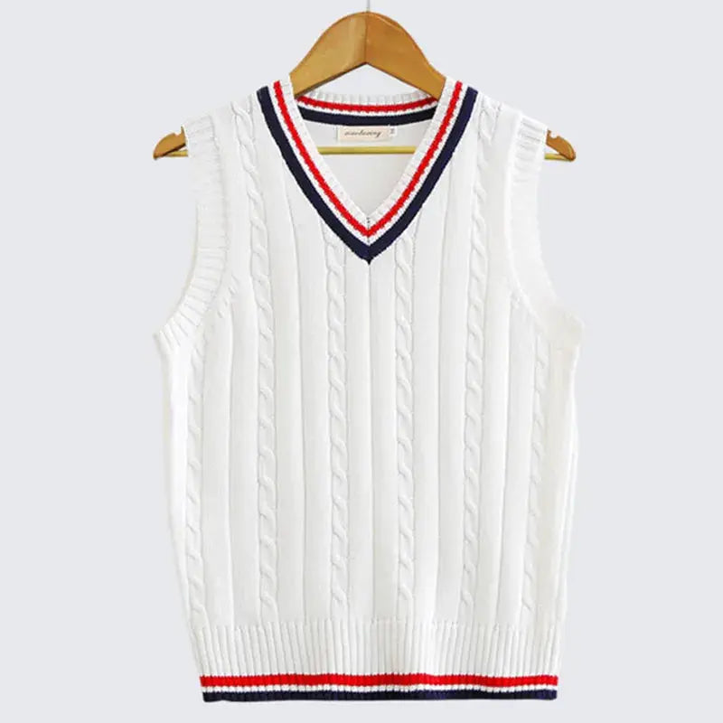 Hugo | Men's Cable Knit V-Neck Sweater Vest