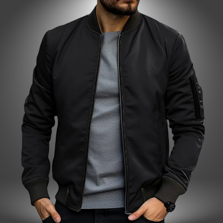 Logan | Men's Classic Wind Resistant Bomber Jacket
