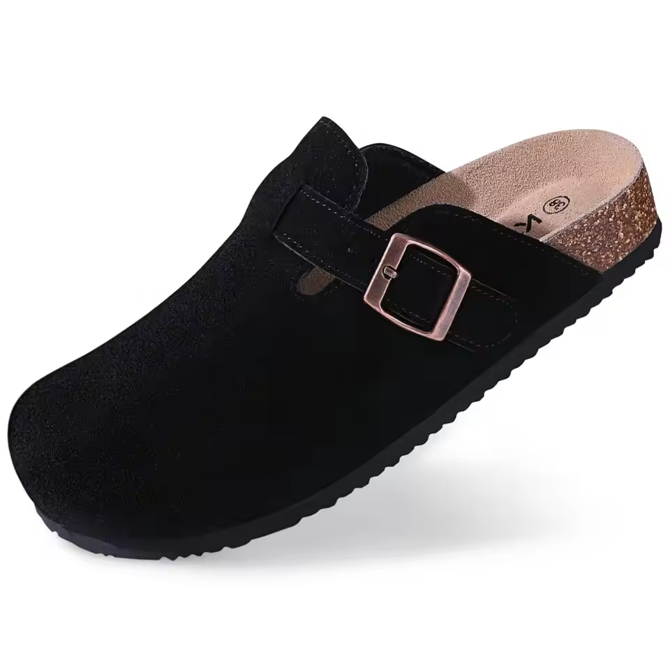 Zarelle | Women's Slip-On Buckle Strap Casual Clogs