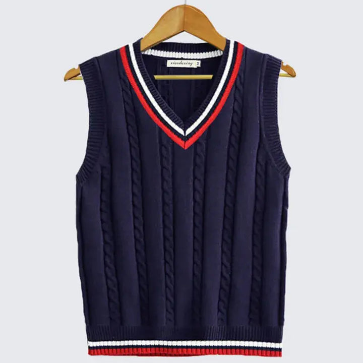 Hugo | Men's Cable Knit V-Neck Sweater Vest