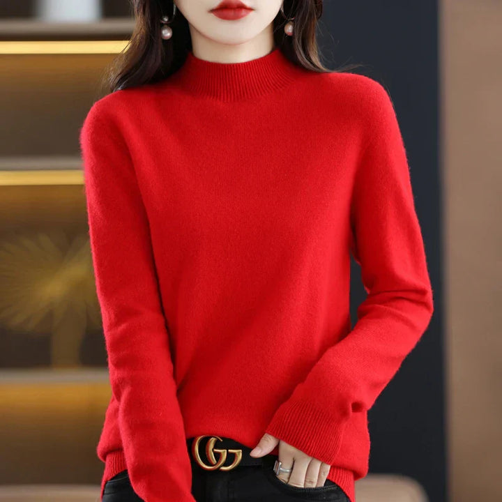 Iris | Women's Soft Cashmere Turtleneck Sweater