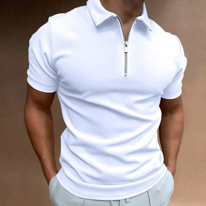 Dario | Men's Tailored Half-Zip Polo Shirt