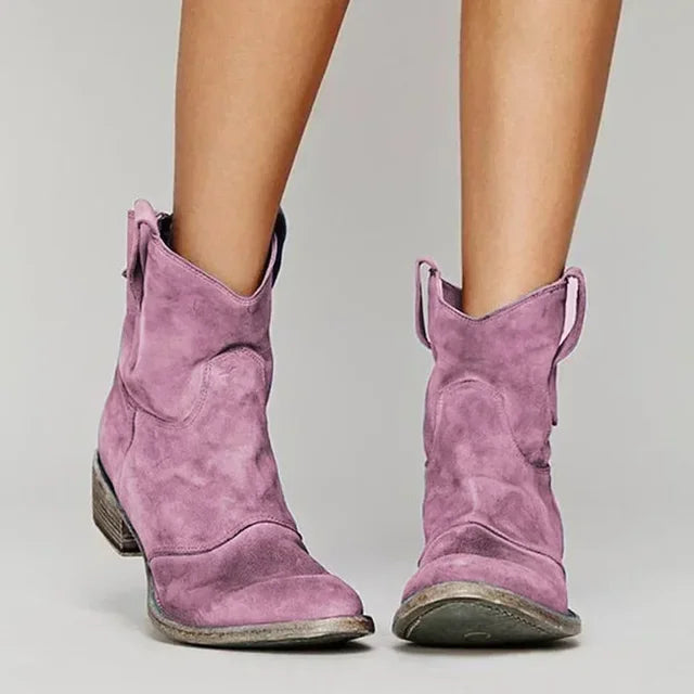 Harper | Women's Retro Western Ankle Boots