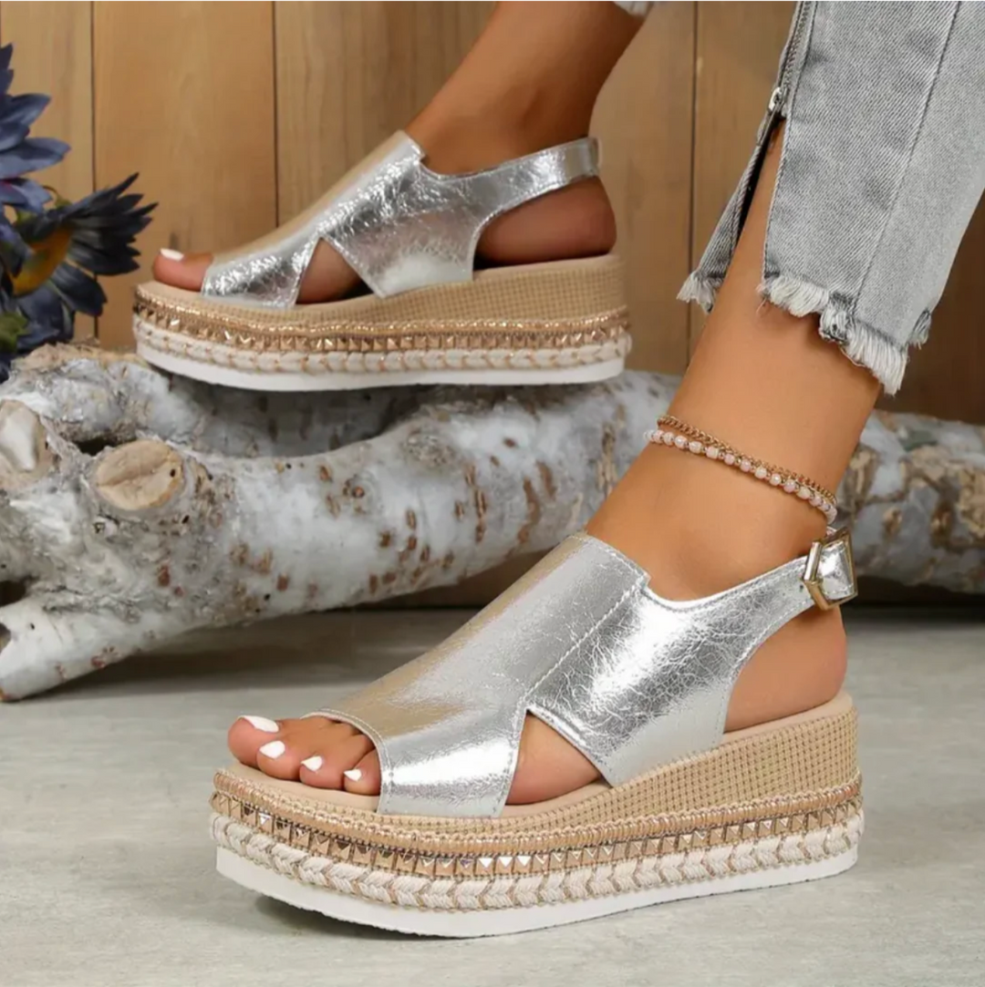 Velmira | Women's Slingback Platform Wedge Sandals