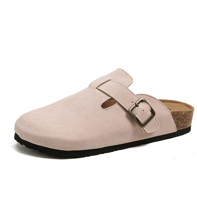 Vera | Women's Closed Toe Buckle Strap Flat Clogs