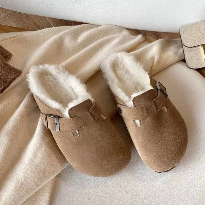 Vera | Women's Closed Toe Buckle Strap Flat Clogs