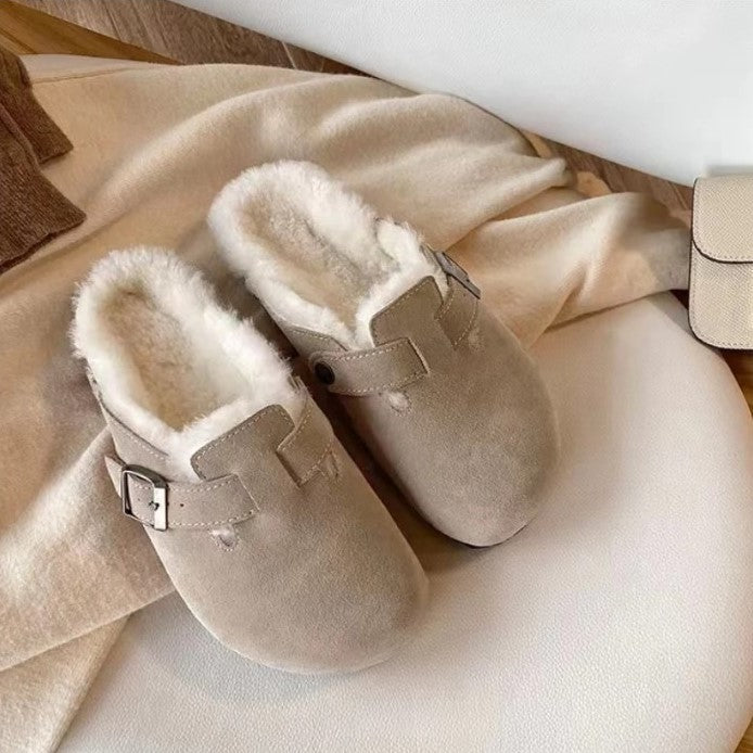Vera | Women's Closed Toe Buckle Strap Flat Clogs