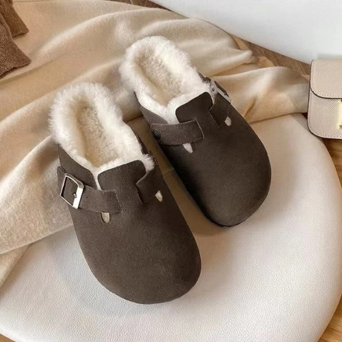 Vera | Women's Closed Toe Buckle Strap Flat Clogs