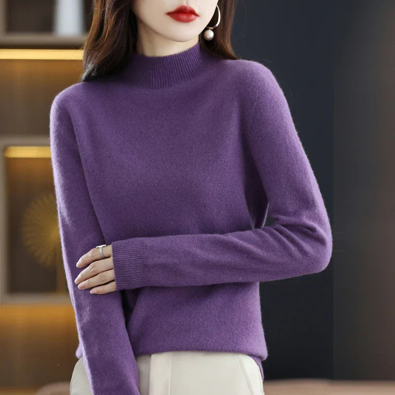 Iris | Women's Soft Cashmere Turtleneck Sweater