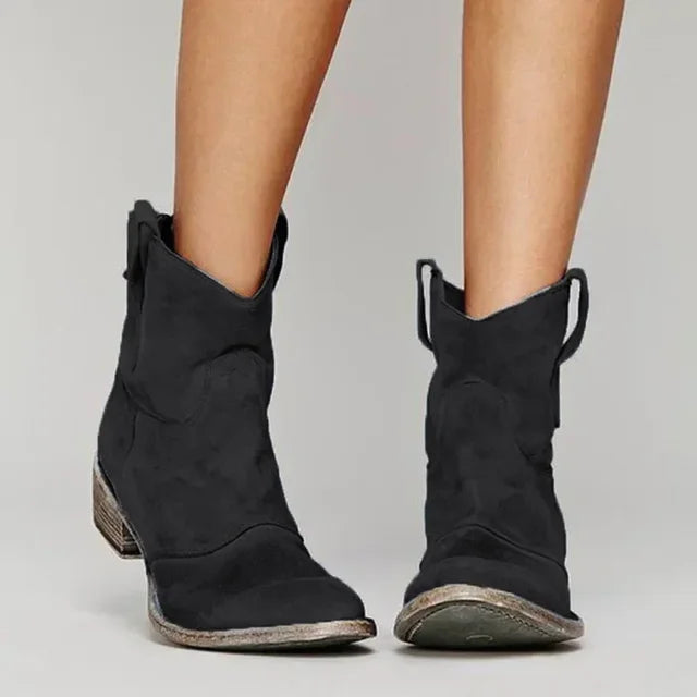Harper | Women's Retro Western Ankle Boots
