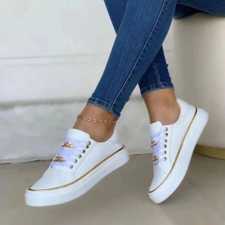 Vera | Women's Platform Chain Detail Sneakers