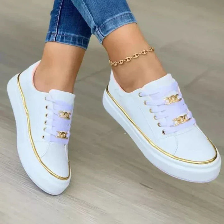 Vera | Women's Platform Chain Detail Sneakers