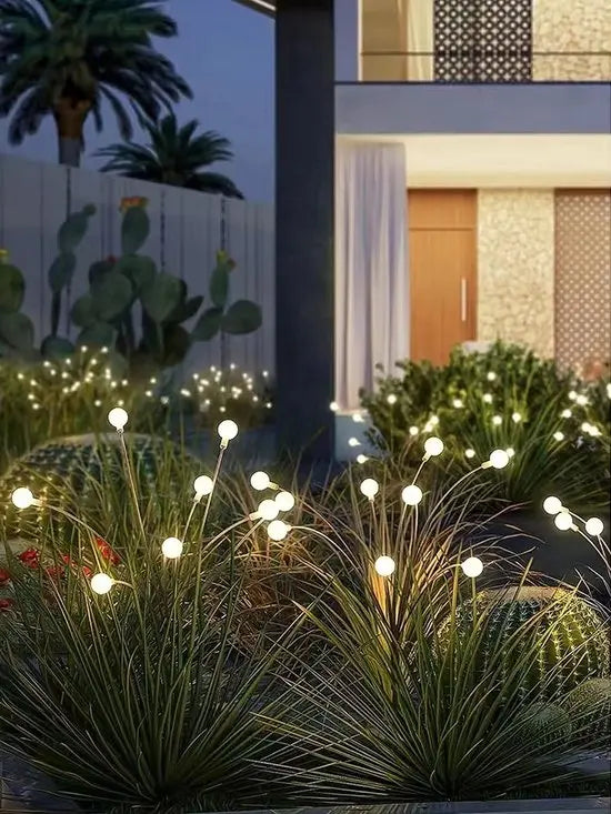 Solar Garden Lights Ground Stake Waterproof LED Outdoor Path