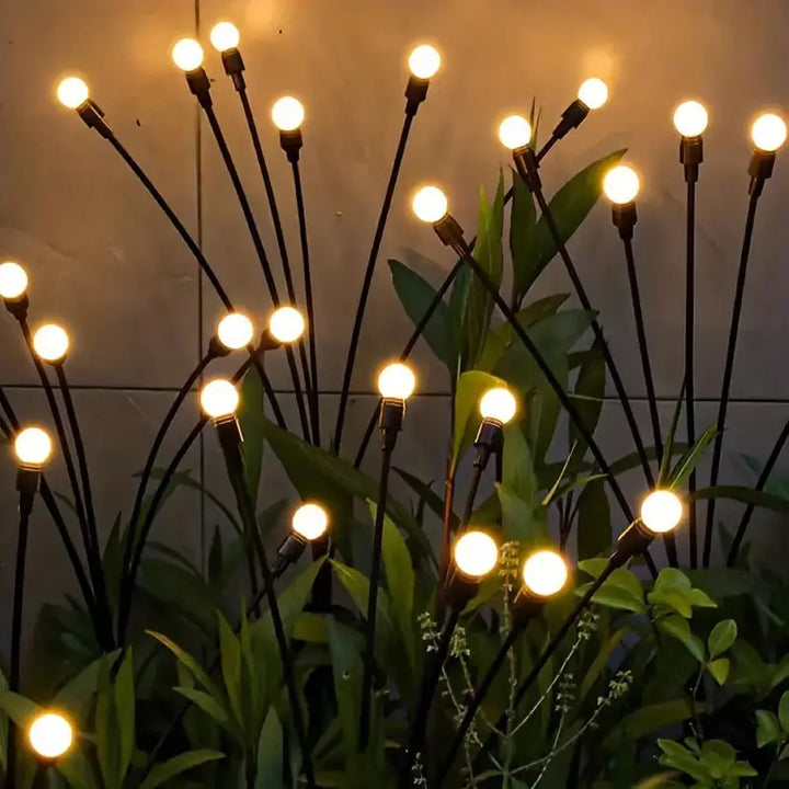 Solar Garden Lights Ground Stake Waterproof LED Outdoor Path