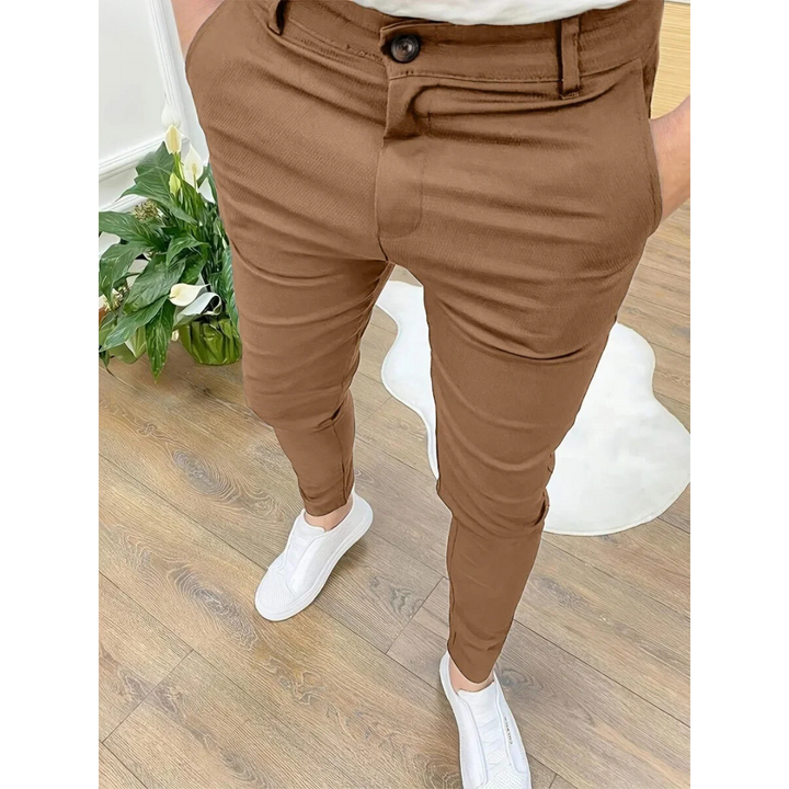 Liam | Men's Slim-Fit Stretch Casual Trousers