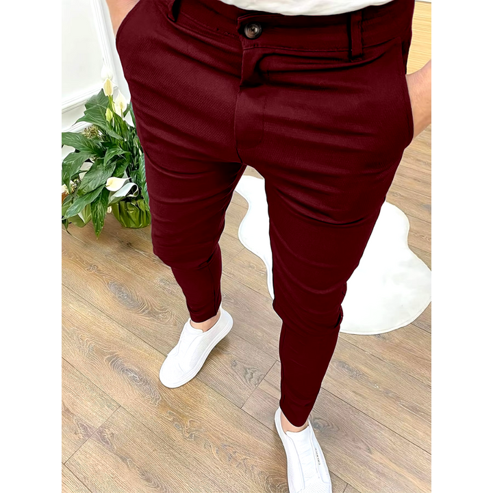 Liam | Men's Slim-Fit Stretch Casual Trousers