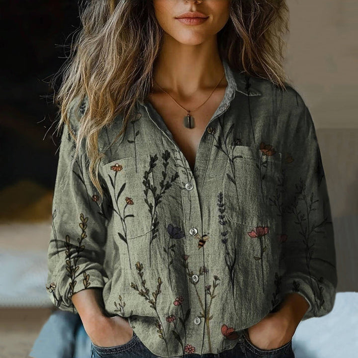 Elise | Women's Floral Button-Up Casual Shirt