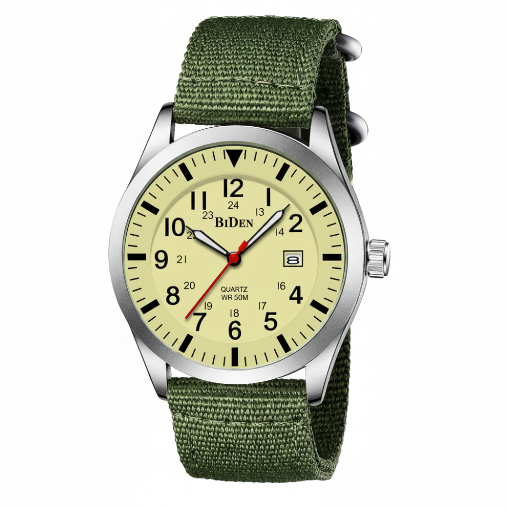 Tactical Military Watch Rugged Outdoor – Compass, Barometer & Thermometer, Durable Design for Adventure Use