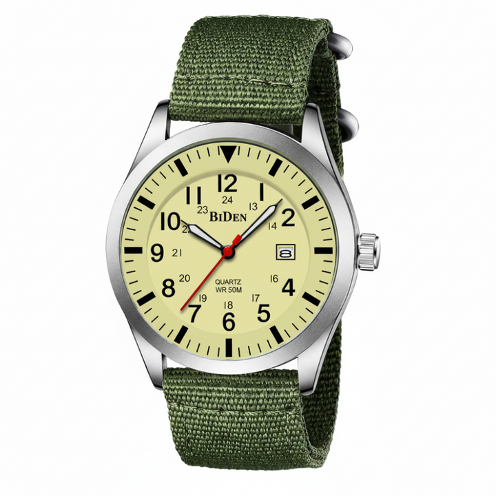 Tactical Military Watch Rugged Outdoor – Compass, Barometer & Thermometer, Durable Design for Adventure Use