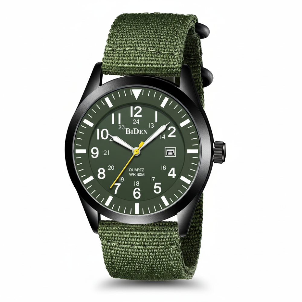 Tactical Military Watch Rugged Outdoor – Compass, Barometer & Thermometer, Durable Design for Adventure Use