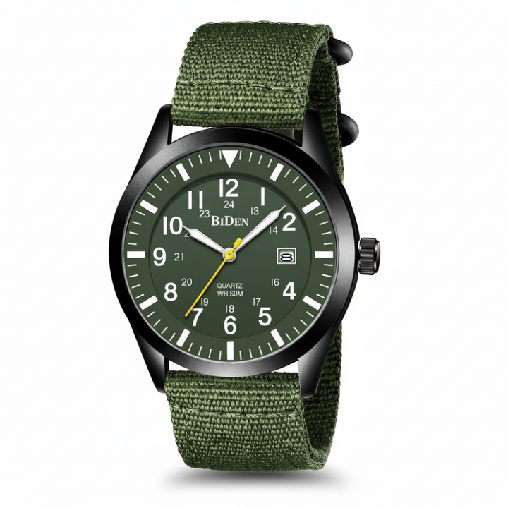 Tactical Military Watch Rugged Outdoor – Compass, Barometer & Thermometer, Durable Design for Adventure Use