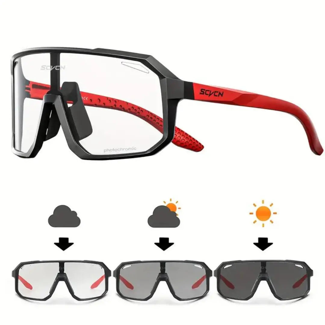 Photochromic Cycling Sunglasses UV-Protection Lightweight Sports