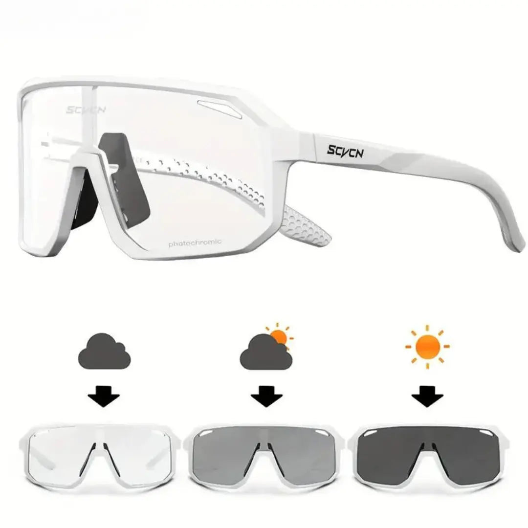 Photochromic Cycling Sunglasses UV-Protection Lightweight Sports