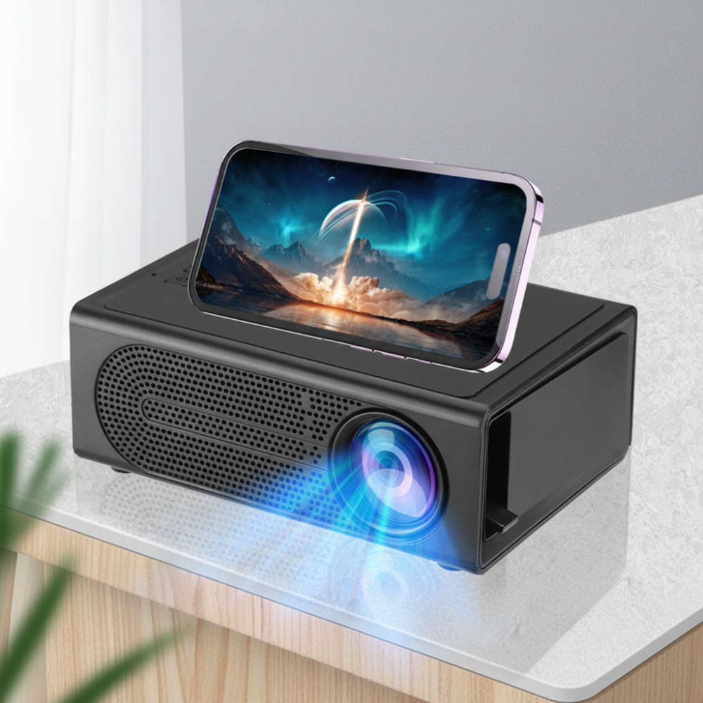 Mini Projector 3000 Lumens Portable – HDTV & USB Compatible, Bright Display & Compact Design for Home & Outdoor