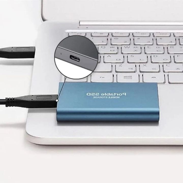Portable External SSD 512GB 1050 MB/s – USB-C, Fast Transfer & Reliable Storage, for Backup & Gaming