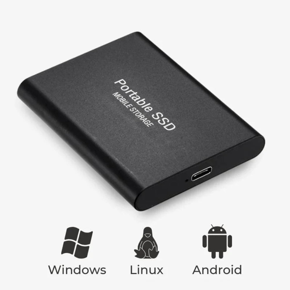 Portable External SSD 512GB 1050 MB/s – USB-C, Fast Transfer & Reliable Storage, for Backup & Gaming